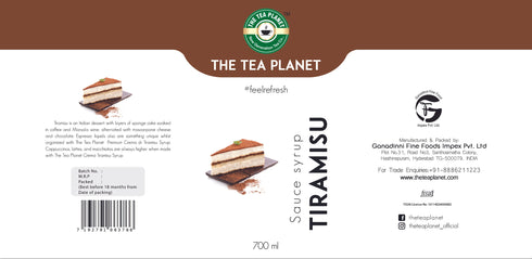 The Tea Planet Tiramisu Syrup  700 ml